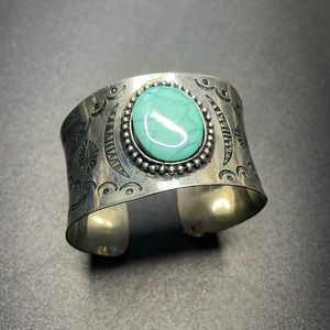 Turquoise Silver plated adjustable Bracelet